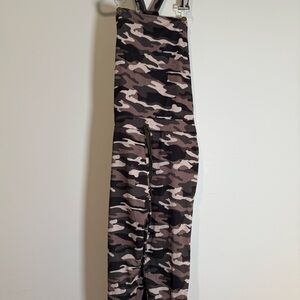 Camouflage Print Overalls
